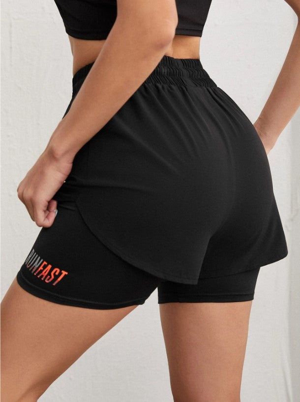 Running Black Short