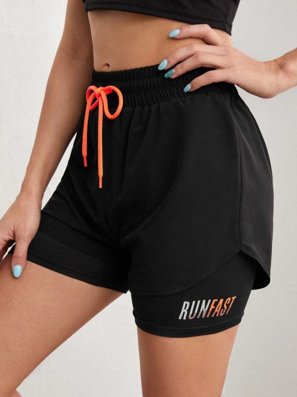 Running Black Short